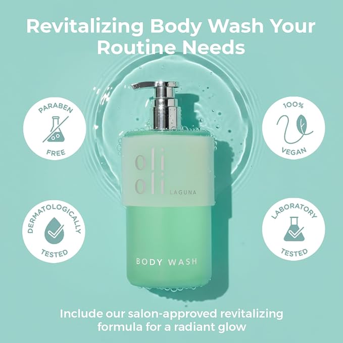 OLIOLI Revitalizing Body Wash 15.2oz | Detoxifying Aloe Vera - Image 2