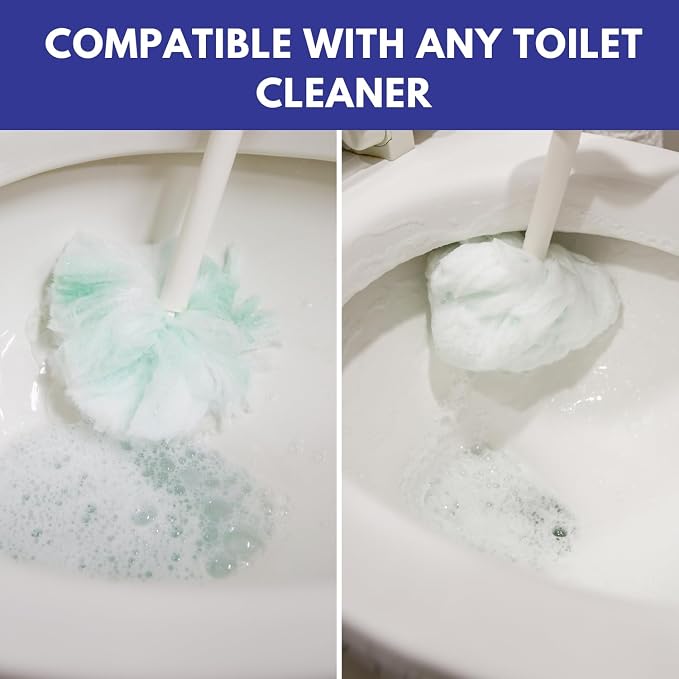 Don Aslett Johnny Mop | Set of 2 Toilet Brushes | 14" Handle to Easily Clean - Image 2