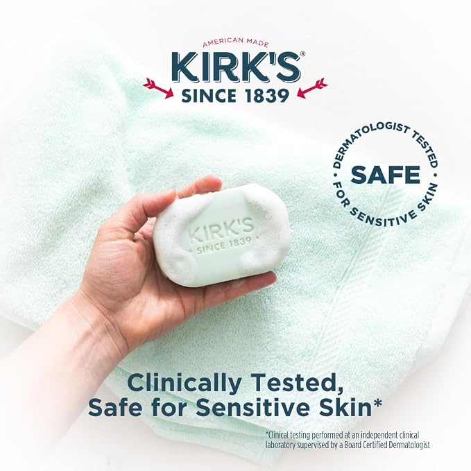 Kirk's Castile Bar Soap for Men, Women & Children - Image 4
