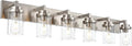 MELUCEE 6-Light Bathroom Lights Over Mirror in Brushed Nickel, Modern by MELUCEE