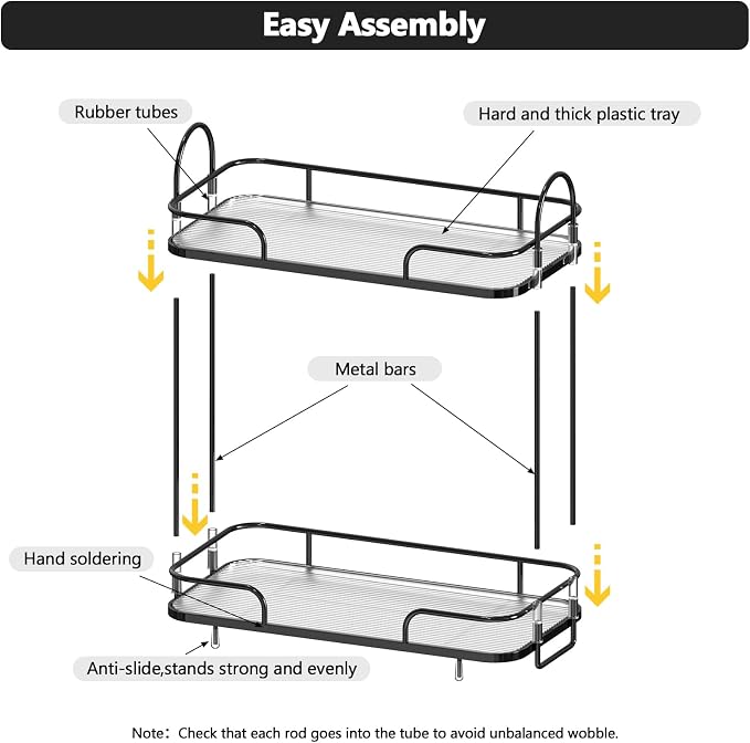 FOLLOWIN 2 Tier Bathroom Counter Organizers and Storage, Make Up Organizers - Image 4