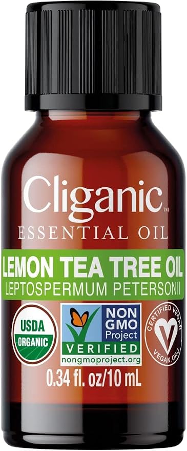 Cliganic Organic Lemon Tea Tree Essential Oil, 100% Pure Natural by Cliganic