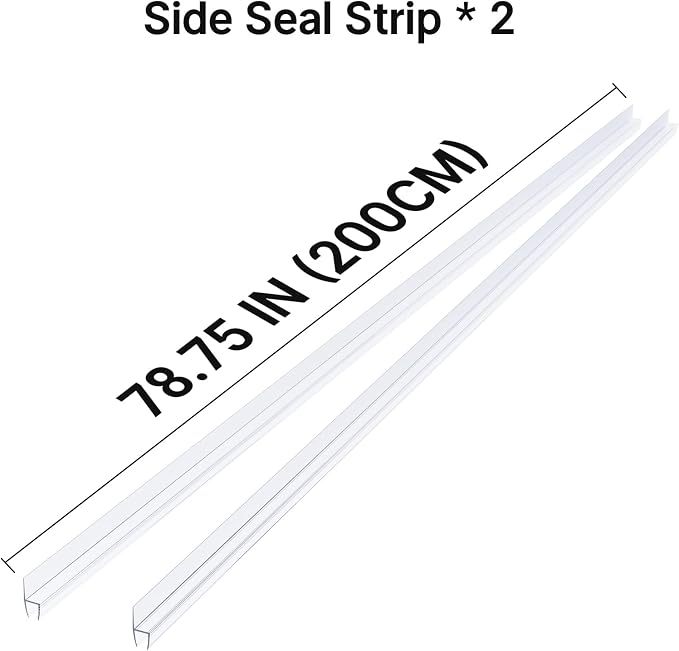 AmazerBath Shower Door Side Seal Strip, Frameless Glass Shower Door Seal Strip - Image 7