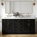 ARIEL Hepburn 73 in. Double Rectangle Sink Vanity by Ariel