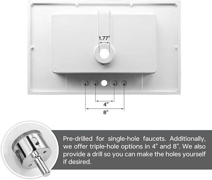 30 Inch Bathroom Vanity with Sink, Modern Undermount Bathroom Sink Cabinet with - Image 8