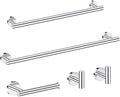 5 Pieces Bathroom Hardware Set, 23.6-inch+15.35-inch Bathroom Towel bar SUS304 by LairuierBathroomHardwareSet