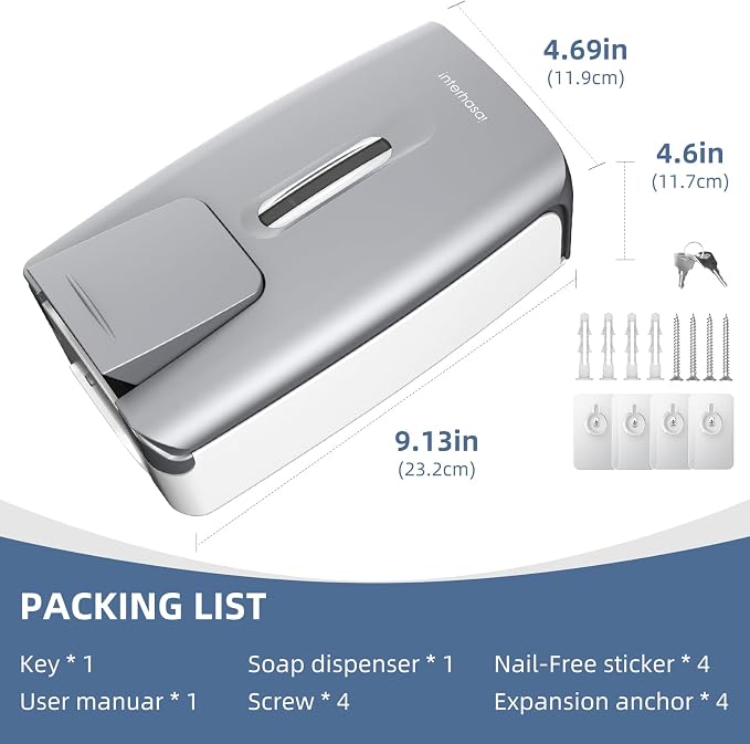 Soap Dispenser Wall Mount 28oz Commercial Hand Soap Dispenser - Image 8