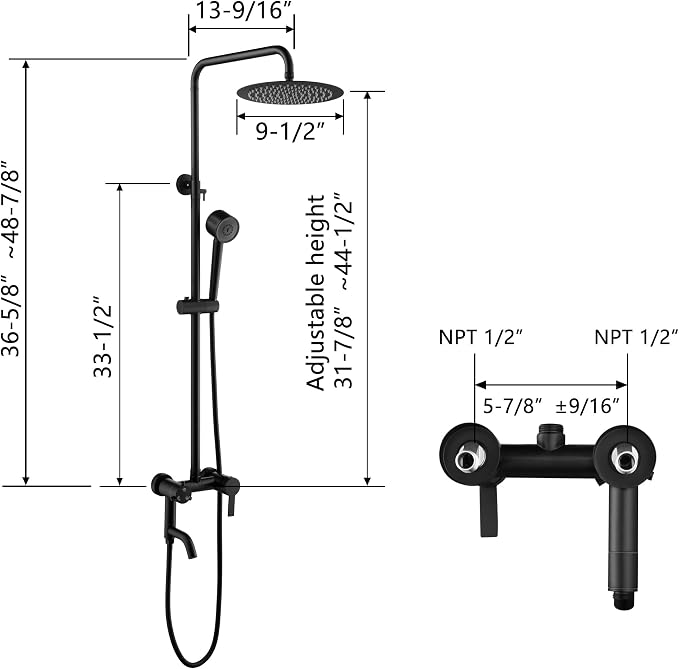 Shower Faucet - Shower Faucets Sets Complete, Shower System - Outdoor Shower - Image 8