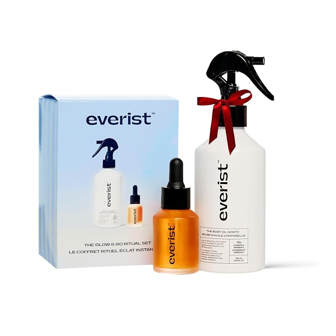Everist The Glow & Go Ritual Set – Vitamin C & Bakuchiol Body Oil Spritz + by Everist