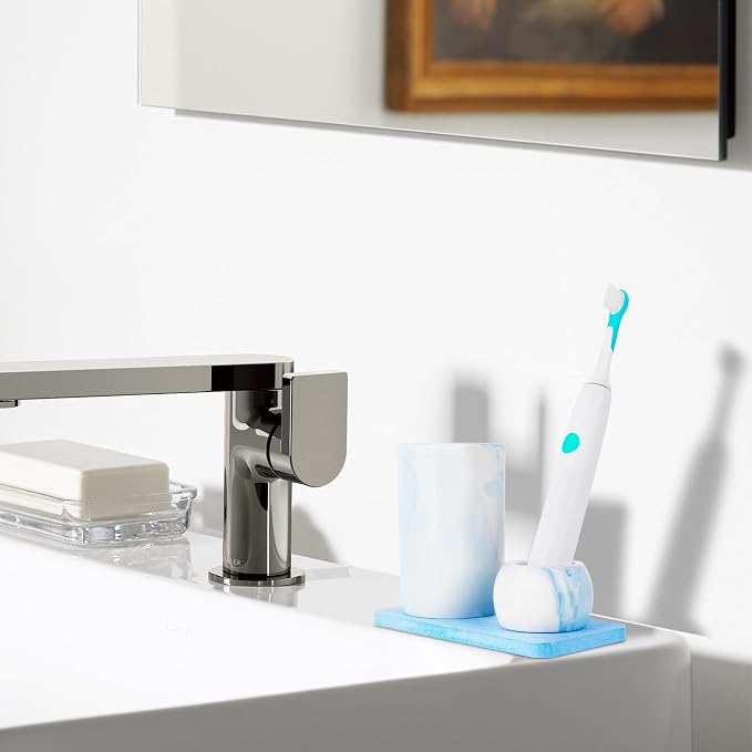Ceramic Toothbrush Holder & Toothbrush Cup - Image 5