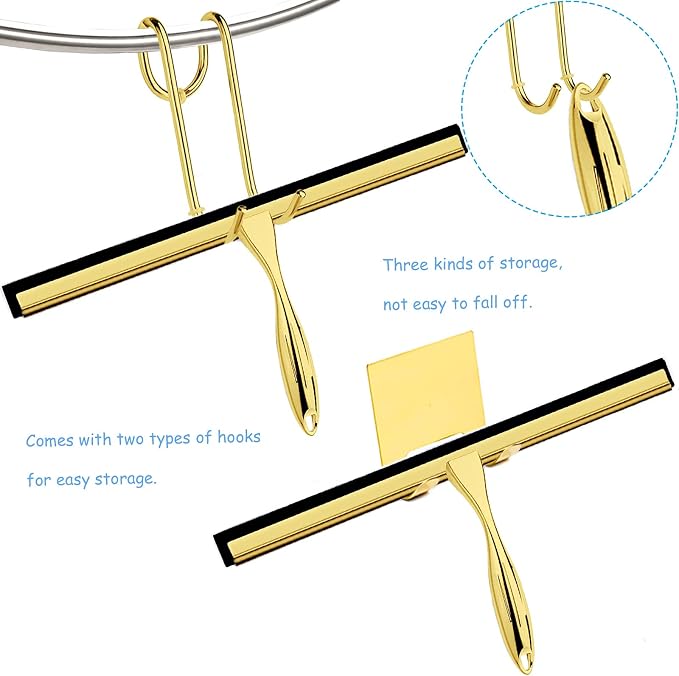 Shower Squeegee for Glass Doors, 14 Inches Bathroom Squeegee - Image 5
