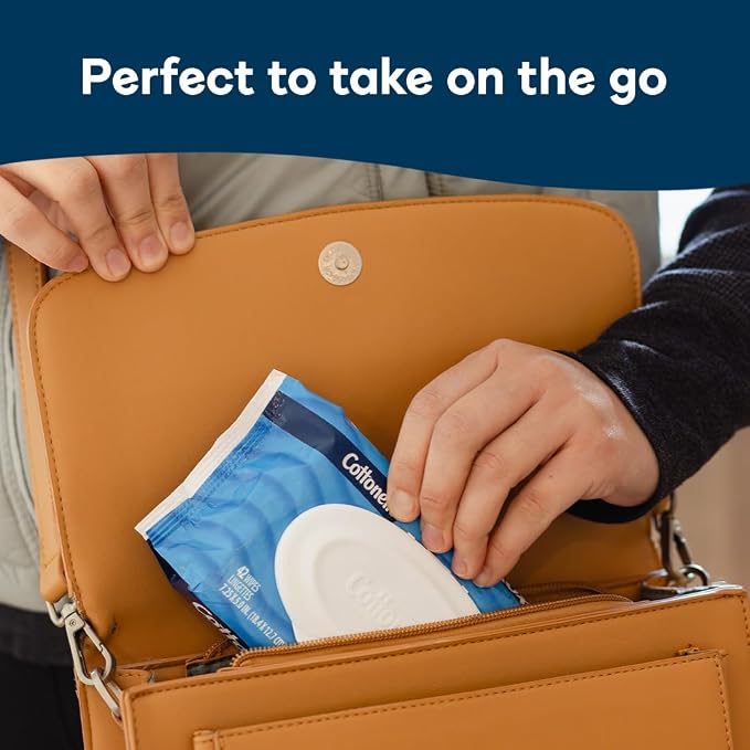 Cottonelle Fresh Care Flushable Wet Wipes, Adult Wet Wipes, 4 Flip-Top Packs - Image 5