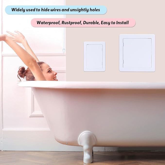 Plumbing Access Panel for Drywall 6 x 6 Inch Plastic Access Door Removable Wall - Image 6