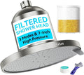 Filtered Shower Head with Filters, High Pressure Filter Showerhead by AquaNurture