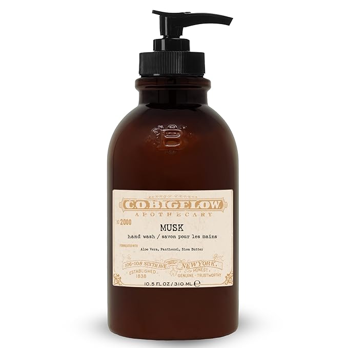 C.O. Bigelow Musk Hand Wash, Iconic Collection Liquid Hand Soap by COBigelow