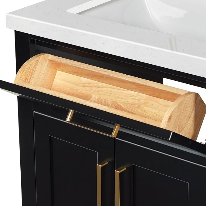 ARIEL Hepburn 72 in. Double Rectangle Sink Bathroom Vanity - Image 6