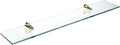 Spancraft Glass H-6x27-Brass Heron Glass Shelf by Spancraft