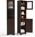 Gizoon Tall Bathroom Storage Tower, Freestanding Linen Cabinet by Gizoon