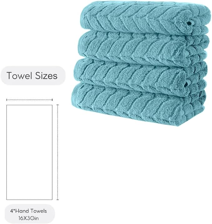 BAGNO MILANO Turkish Bath Towels, Soft Plush Jacquard Luxury Bath Towels - Image 2