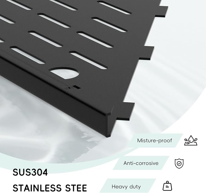 10’’ Shower Corner Shelf, Stainless Steel Shower Shelves - Image 7