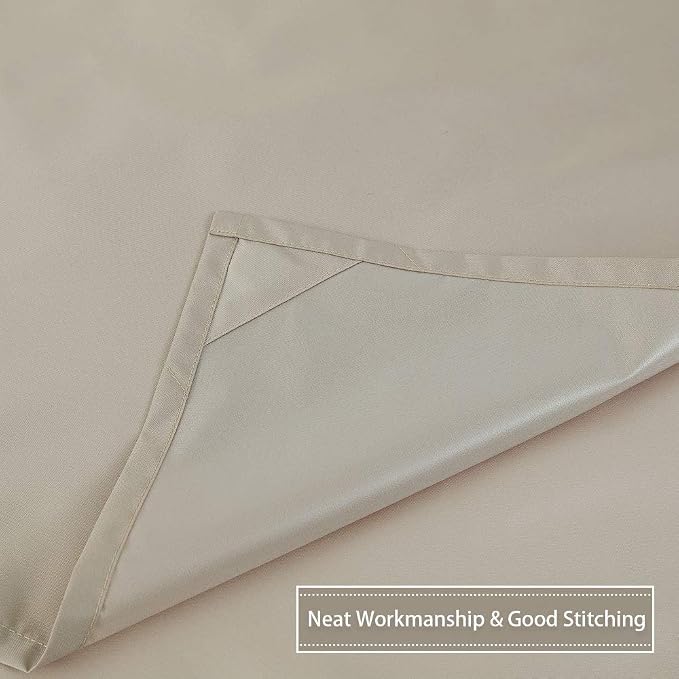 CAROMIO Hotel Quality 100% Waterproof Fabric Shower Curtain or Liner - Image 5