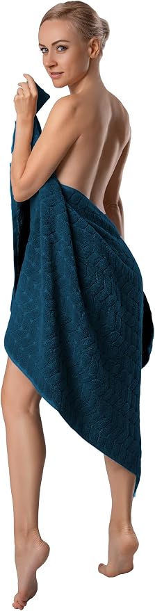 BAGNO MILANO Turkish Cotton Ultra-Soft Plush Absorbent Quick Dry Bathroom Towel - Image 2