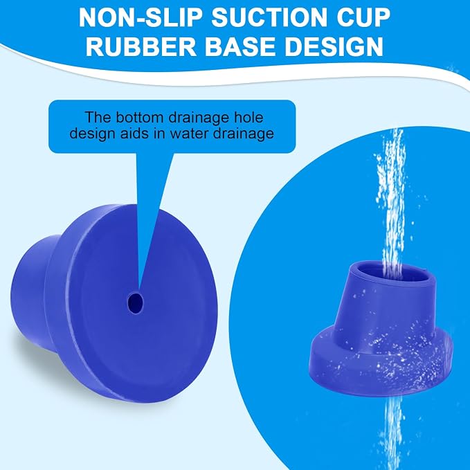 supregear Replacement Feet for Shower Chair Bath Seat, 1-1/8" I.D. Slope Rubber - Image 3