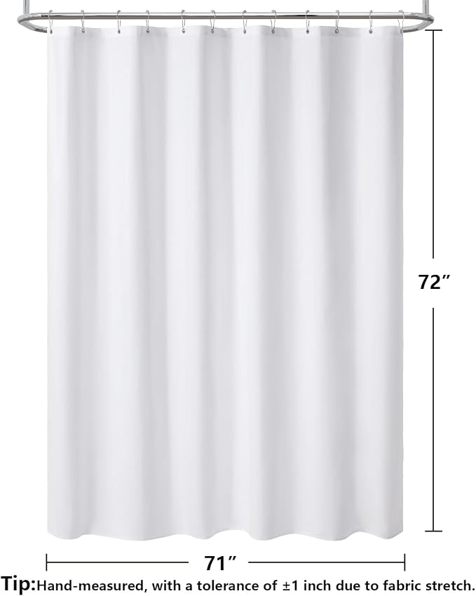 120GSM Ultimate Waterproof Fabric Shower Curtain Liner - Image 2