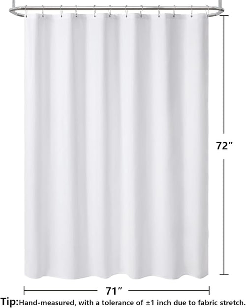 120GSM Ultimate Waterproof Fabric Shower Curtain Liner - Image 2