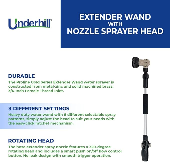 Underhill Proline Gold Series Garden Watering Extender Wand - Image 3