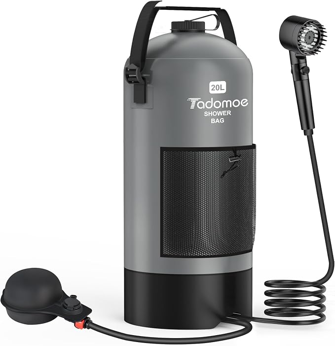 Portable Shower for Camping, 5 Gal/20 L Solar Heating Camping Shower Bag by ExploreMoreFromTrailstoShores%E2%80%93We%E2%80%99veGotYouCovered