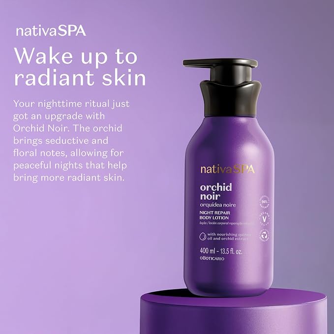 Nativa SPA by O Boticário, Orchid Noir Moisturizing Body Lotion, Fragranced - Image 2
