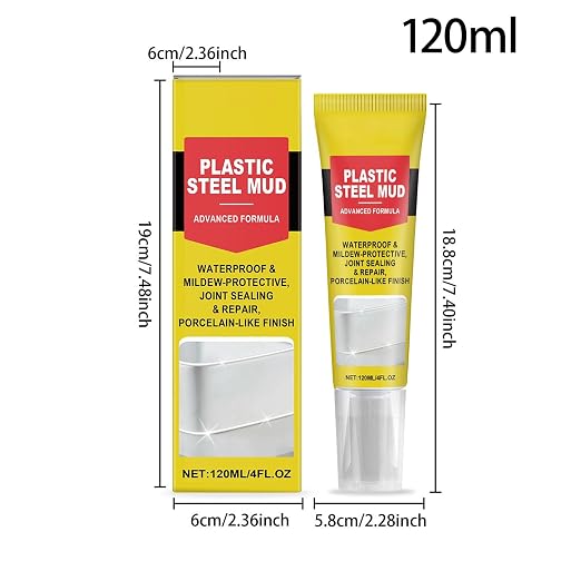White Caulking Bathroom, 120ml Crack Proof Adhesive, Waterproof White Sealant - Image 6