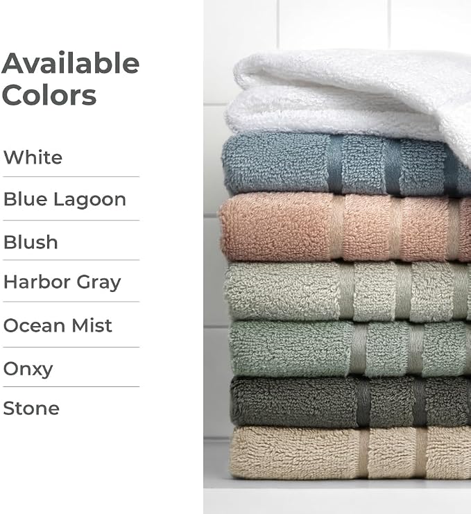 Cariloha Bath Towel | Ocean Mist |28"x54" | Turkish Cotton & Viscose Material - Image 4