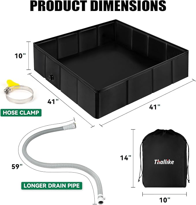 Upgraded Portable Shower Pan, Foldable Camping Shower Base - Image 4