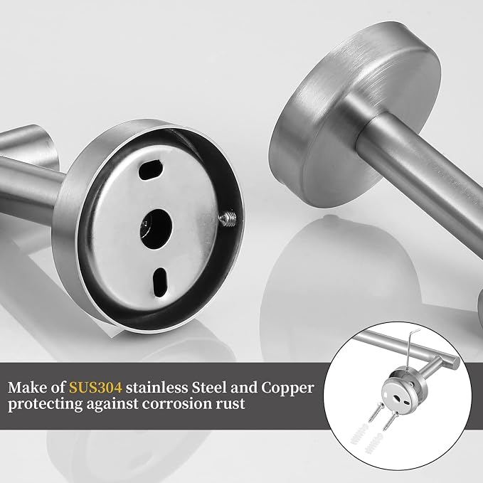 Bathroom Hardware Set 10 Pieces, Stainless Steel Towel Bar Set Includes 16 inch - Image 3
