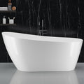 59" Acrylic Soaking Bathtub, Deep Modern Tub by Garvee