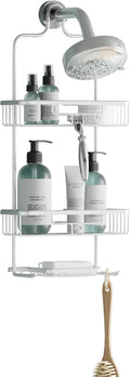 Zenna Home Rustproof Hanging Shower Caddy, Over the Shower Head Caddy by ZennaHome
