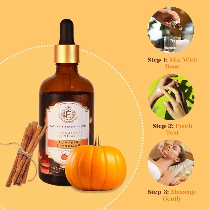 Luxurious Pumpkin Cinnamon Fragrance Oil by Enhanced Essentials|Holiday Mood - Image 7