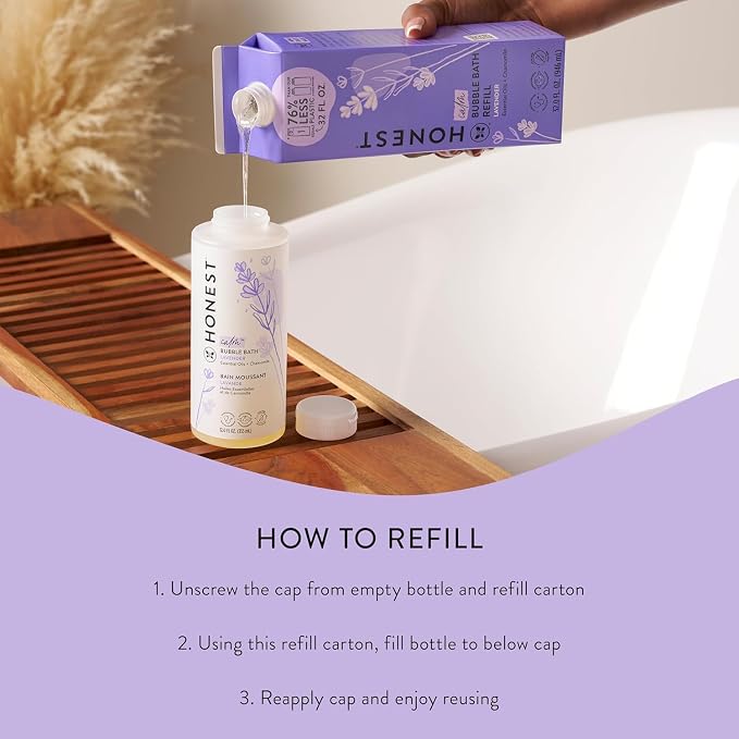The Honest Company Foaming Bubble Bath Refill Carton Gentle - Image 6