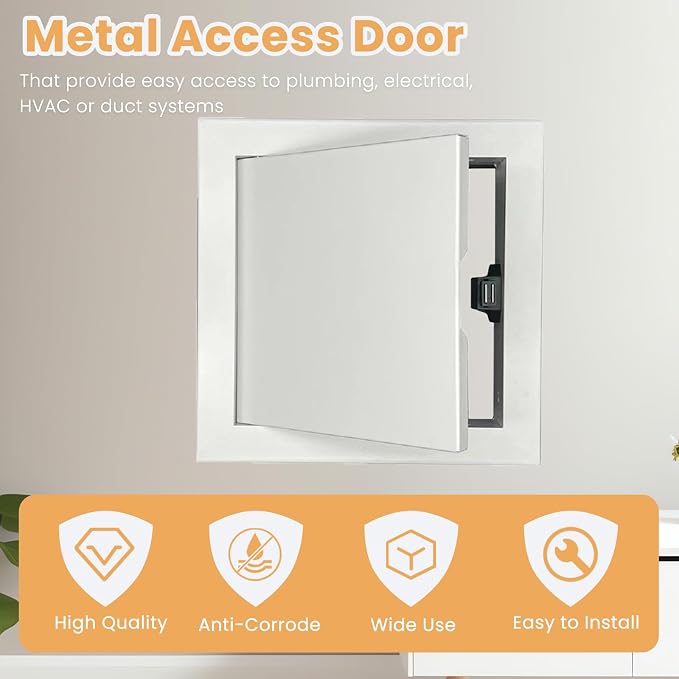 Access Doors Panel 10 x 10 inch Aluminum Alloy Access Door - Image 2