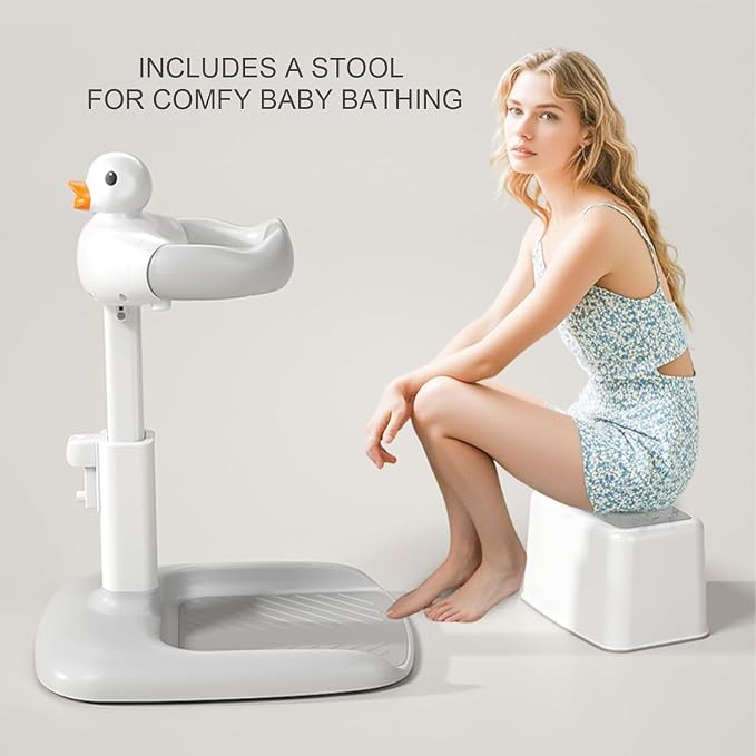 Baby Bath Stand with Built-in Seat - Image 6