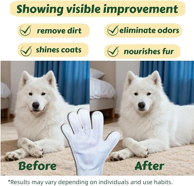 10-Pack Pet Cleaning Glove Wipes - Image 5