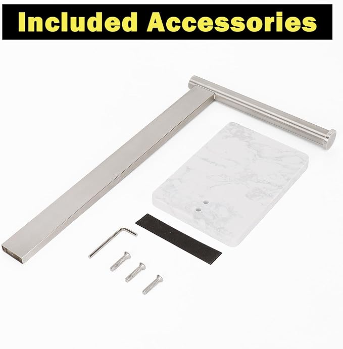 Stainless Steel L-Shaped Hand Towel Holder, SUS304 Bathroom Towel Rack - Image 9
