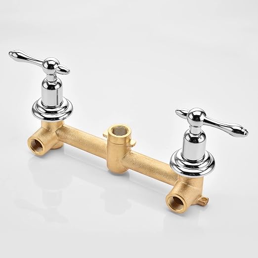sumerain Vintage Tub Faucet Wall Mount Bathtub Faucet 3 Hole 8 Inches Center - Image 6