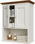Treocho Wood Wall Cabinet, Bathroom Medicine Cabinet Storage by Treocho