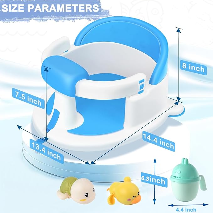 Baby Bath Seat for Babies 6 Months & up, Non-Slip Toddler Bath Seats for Babies - Image 6