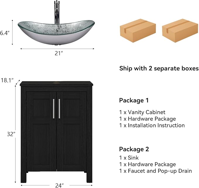 YOURLITE 24" Bathroom Vanity - Image 3