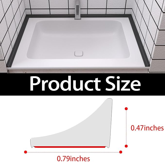 New Collapsible Shower Threshold Water Dam, Self Adhesive Silicone Waterproof - Image 2
