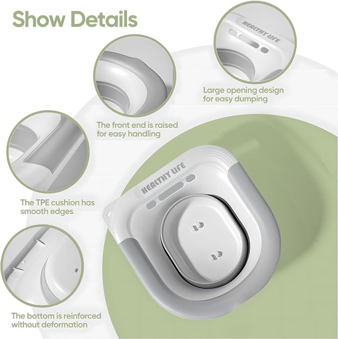 Electric Sitz Bath for Toilet, Sitz Bath，Portable and Collapsible Sitz Bath Tub - Image 7